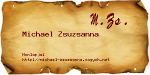 Michael Zsuzsanna névjegykártya